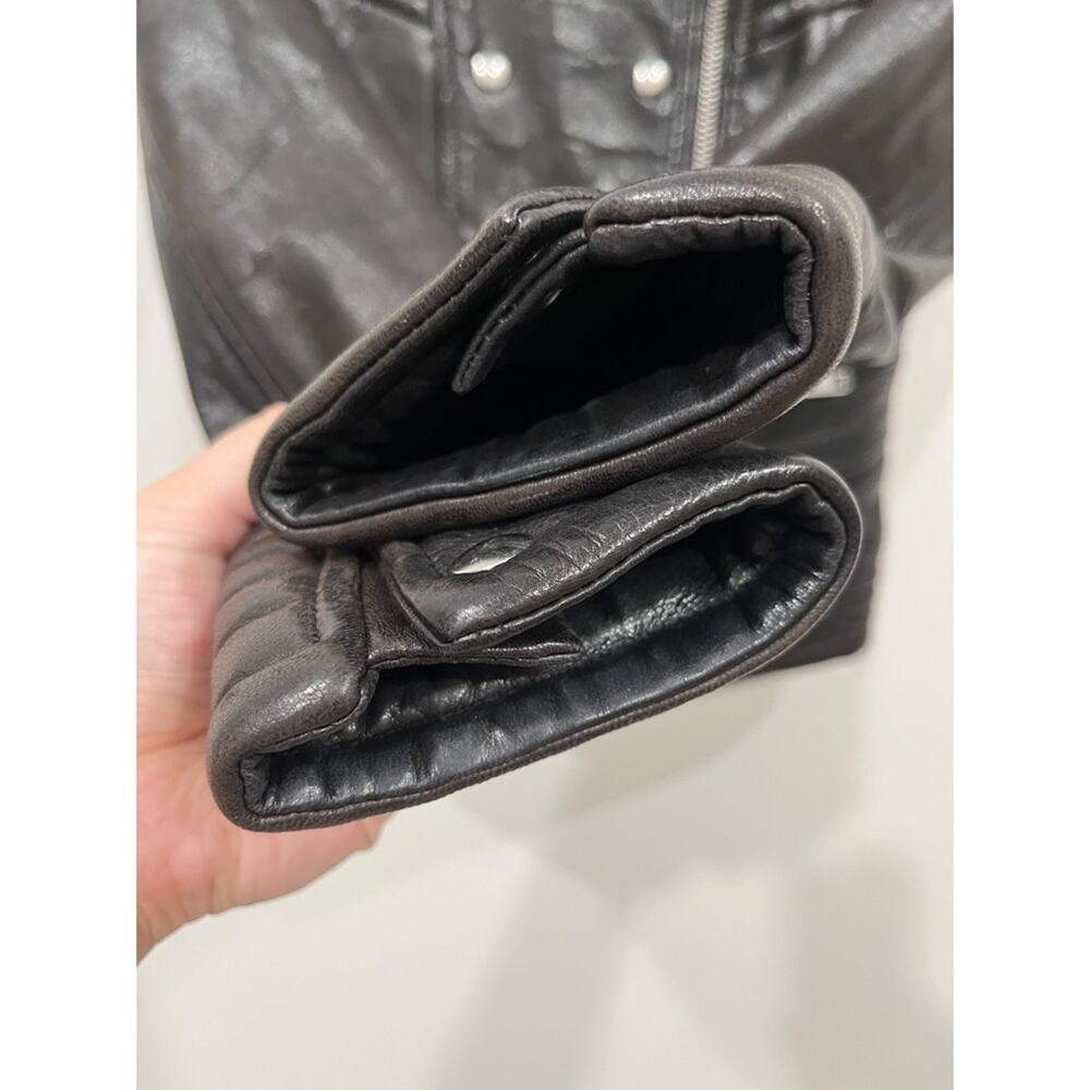 IRO Rojan Brown Biker Leather Jacket - Picture 14 of 16